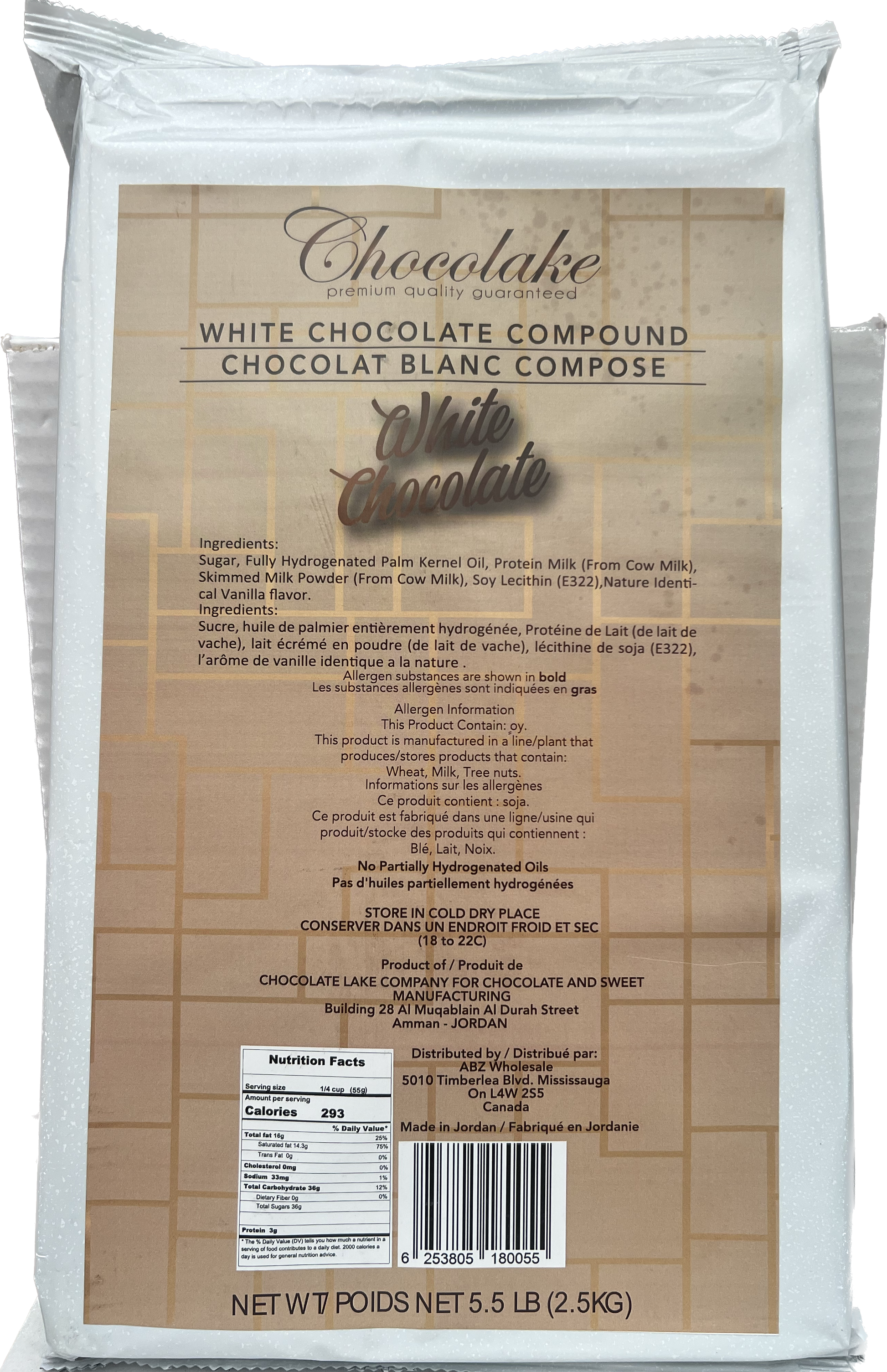 White Chocolate Block 2.5 kg SF0901011122 image 0