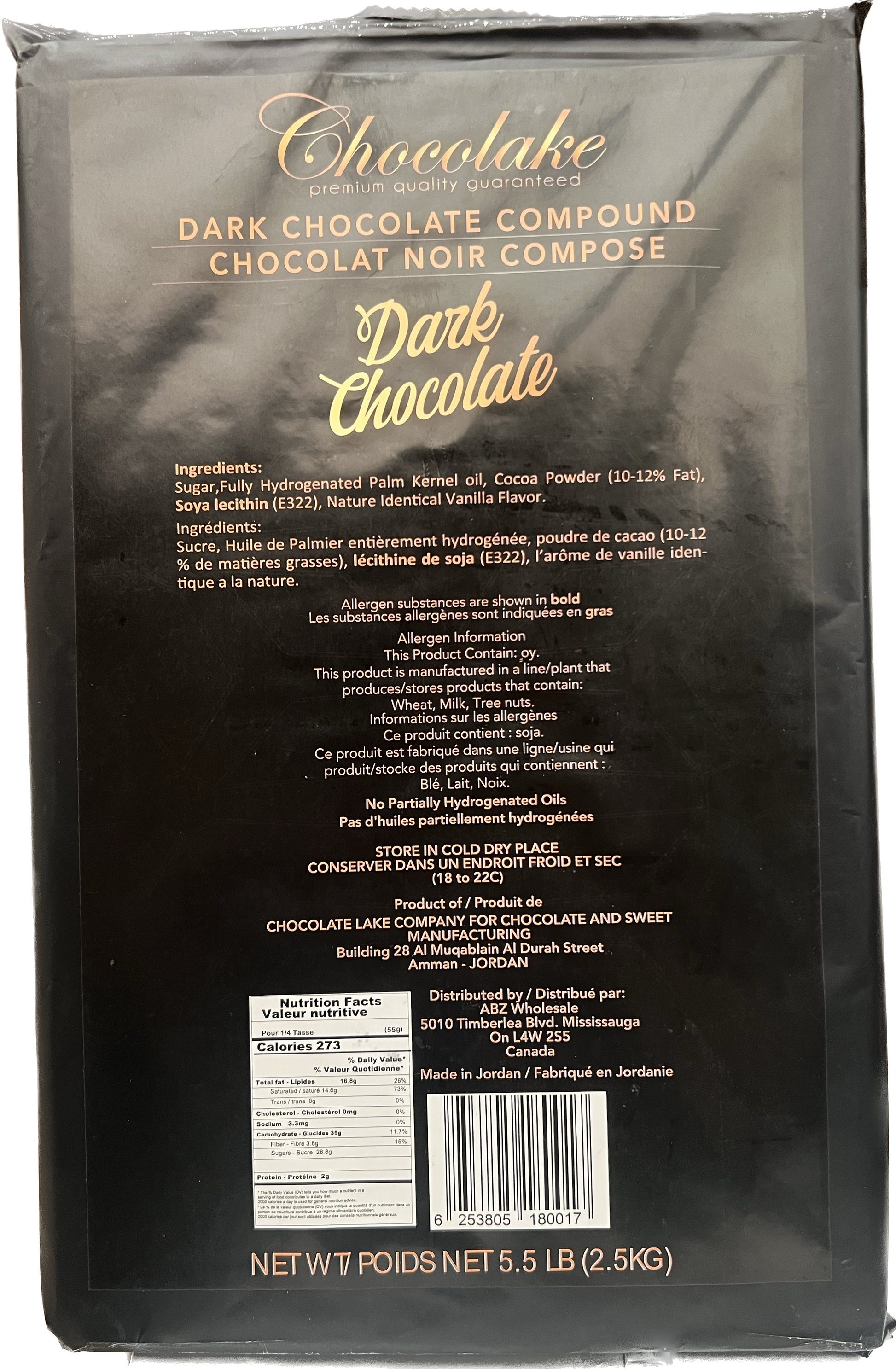 Dark Chocolate  Block 2.5 kg  SF0901011121 image 0