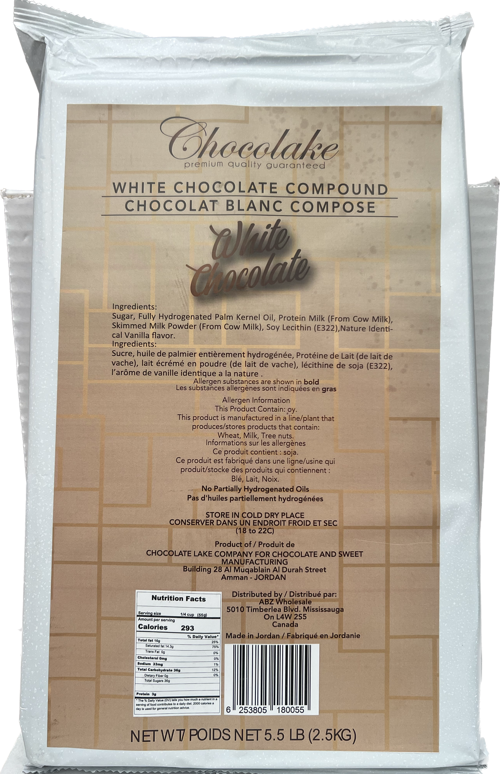 White Chocolate Block 2.5 kg SF0901011122 image 0