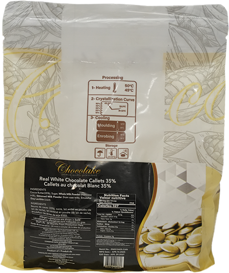 Callets de chocolat blanc Premo 35%