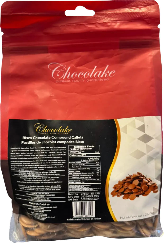 [0641] Bisco Chocolate Callets 1 kg bag * 5/ case