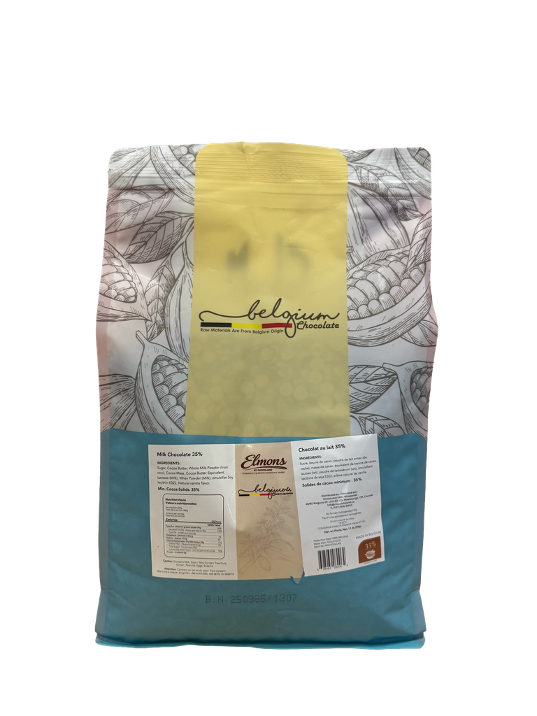 Elmora Belgium Milk Chocolate callets 35% 5 kg
