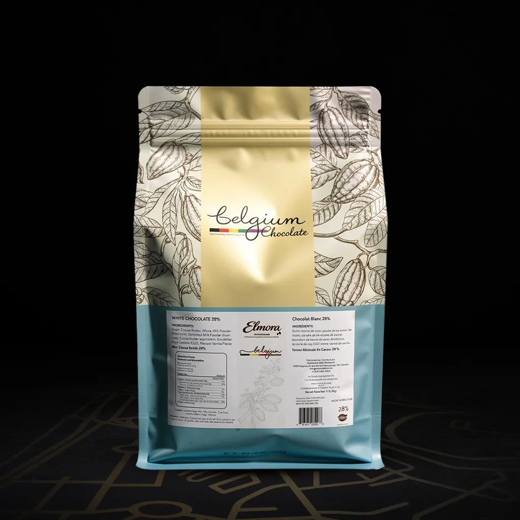 Elmora Belgium White chocolate Callets 28% 5 kg bag