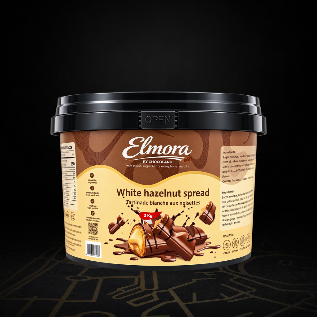[FP00023] Elmora White Hazelnut Spread 3 kg