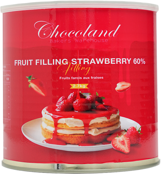 [EG112009] Strawberry 60% fruit filling 2.7 Kg Tin * 4