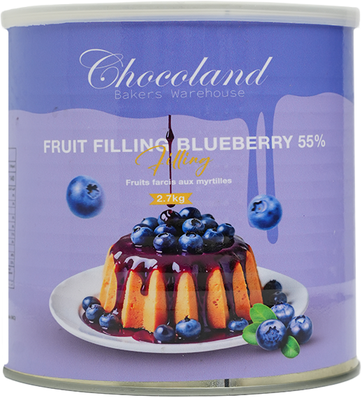 [EG112007] Blueberry fruit filling 55% 2.7 kg Tin * 4