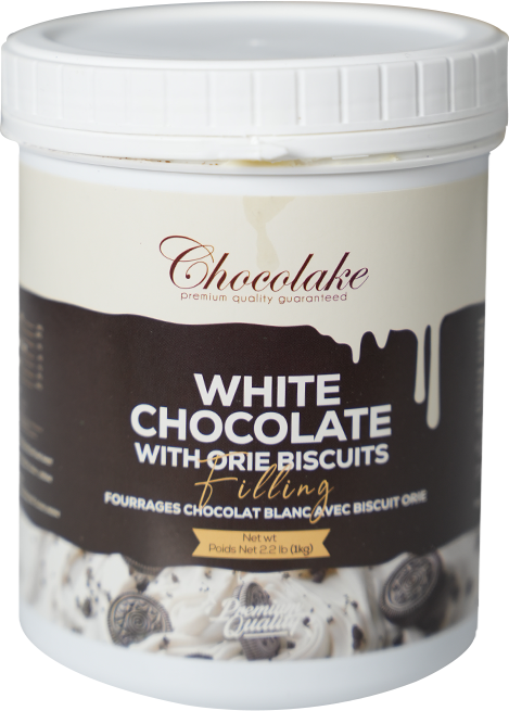 (White Chocolate with Oreo Biscuit filling 1Kg 4Pails \ Carton)