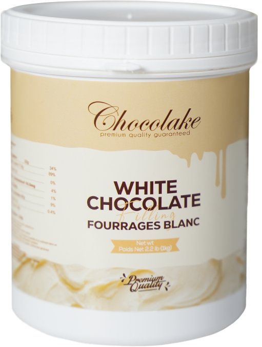 (White Chocolate Filling 1Kg - 4 Pails \ Carton)