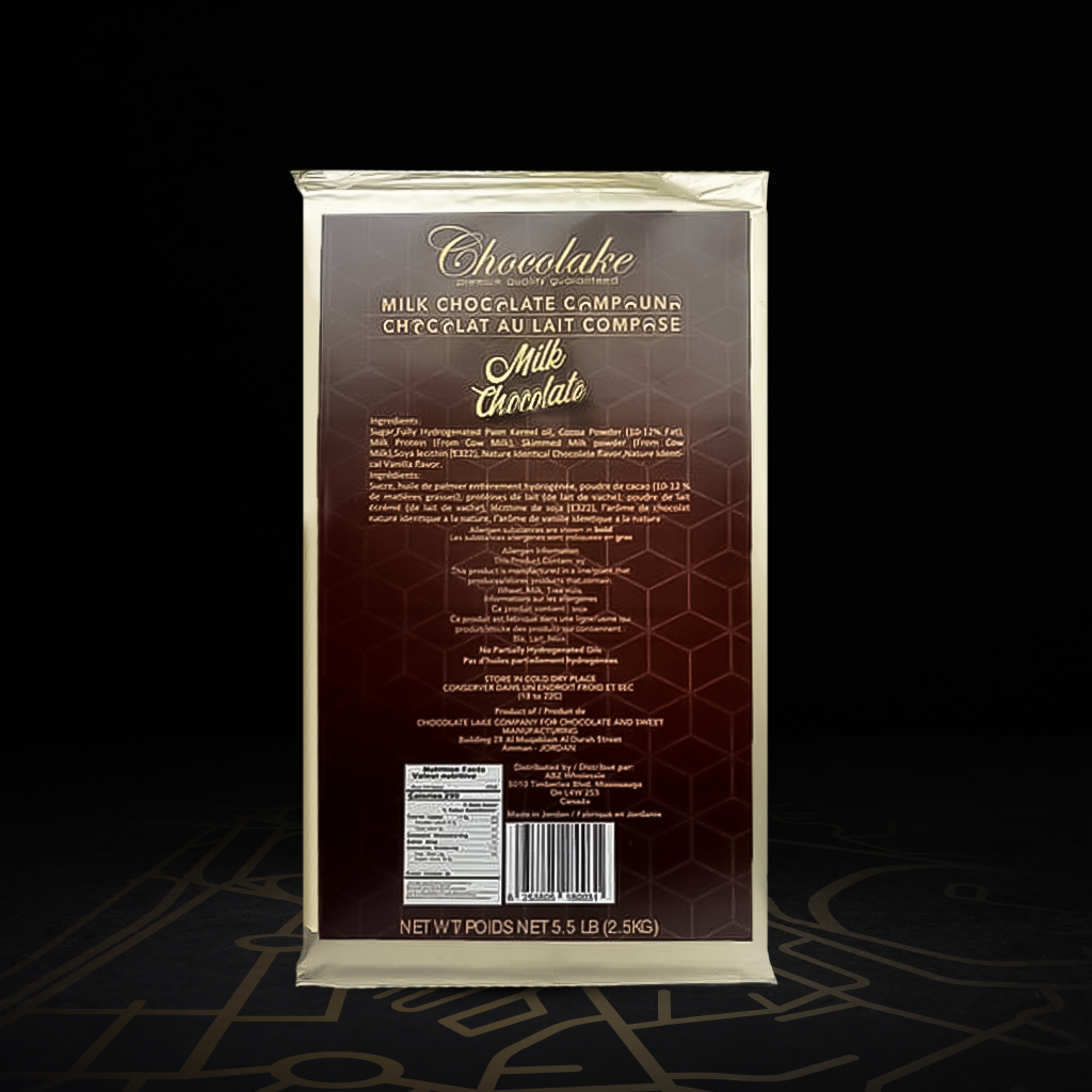 [1120] Milk Chocolate Block 2.5 Kg - 8 Blocks\ Carton